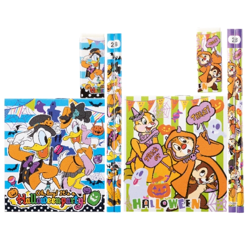キャラクターハロウィン文具4点セット E01 Hahaha ははは 箱買い専門の販促 粗品マーケット