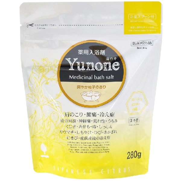 薬用入浴剤Yunone280g1個(爽やか柚子の香り)