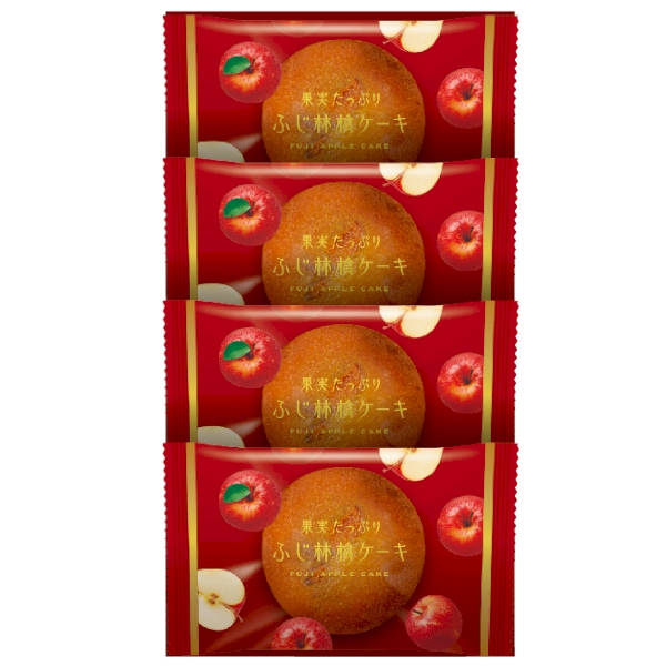 果実たっぷりふじ林檎ケーキ4個入の商品画像3枚目