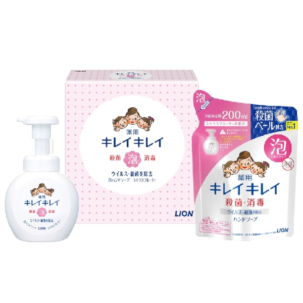 LION【 1カートン】キレイキレイ泡ハンドソープ2点セットの商品画像2枚目