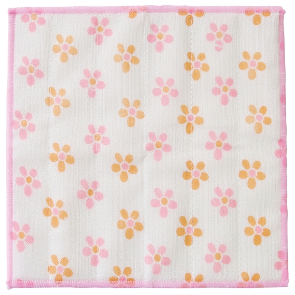 かや織ふきん1枚(ペールフラワー)の商品画像2枚目