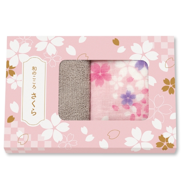 和のこころさくら　ハンカチクロスセットの商品画像2枚目