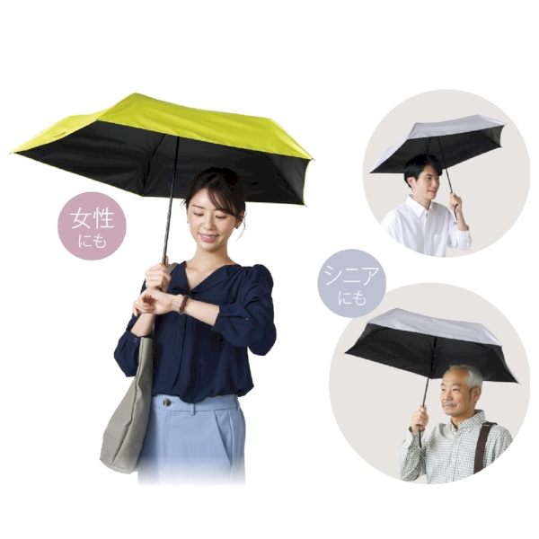 晴雨兼用　超軽量折りたたみ傘1本の商品画像2枚目