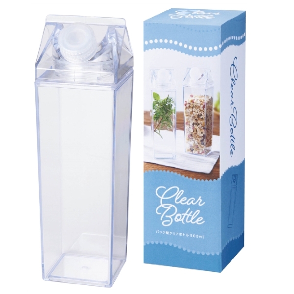 パック型クリアボトル500mlの商品画像3枚目
