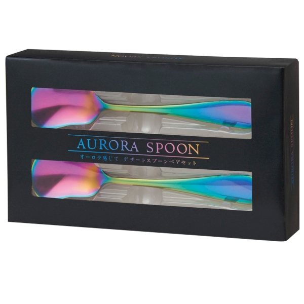 オーロラ感じて　デザートスプーンペアセットの商品画像3枚目