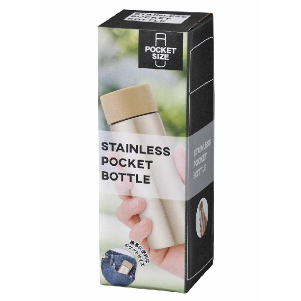 真空ステンレス　ポケットボトル(シャンパンゴールド)の商品画像3枚目