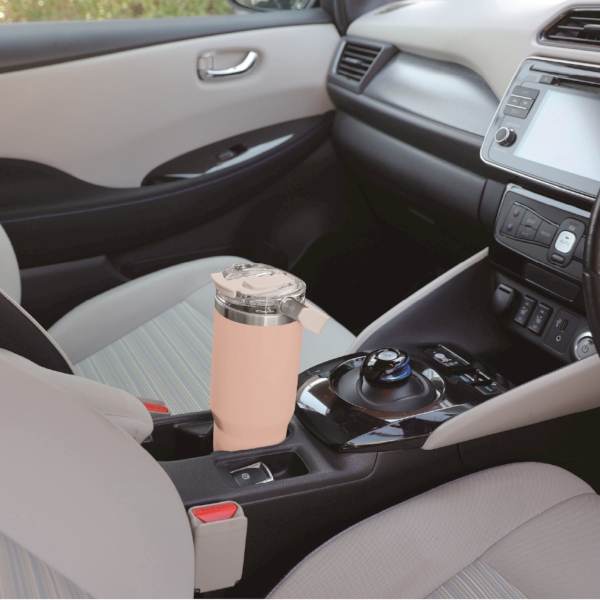 アンサンブル　ハンドル付き真空二重2WAYタンブラー(ストロー付き)(ピンク)の商品画像3枚目