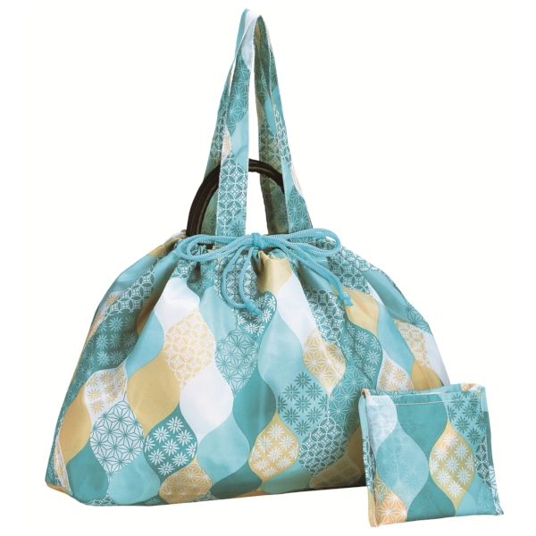 京都くろちく・ぽーたぶるれいんえこばっぐ(はっ水加工)(立涌小紋)の商品画像6枚目