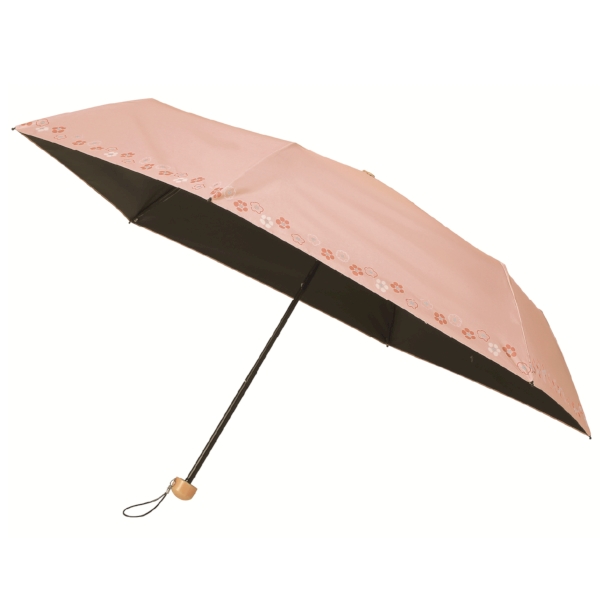 京都くろちく・晴雨兼用こんぱくと折傘(梅ならべ)の商品画像3枚目