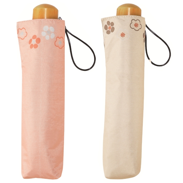 京都くろちく・晴雨兼用こんぱくと折傘(梅ならべ)の商品画像7枚目