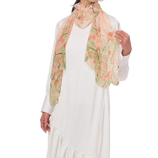 エアリーフルール　シフォンストールの商品画像5枚目