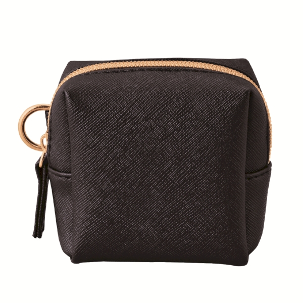 リングカラビナ付きスクエアポーチ(ブラック)の商品画像5枚目