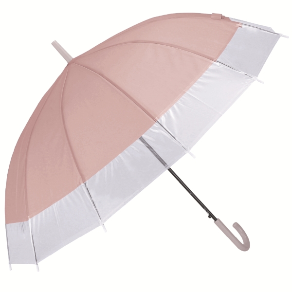 ジェムブレラ12本骨ジャンプ傘(ピンク)の商品画像2枚目