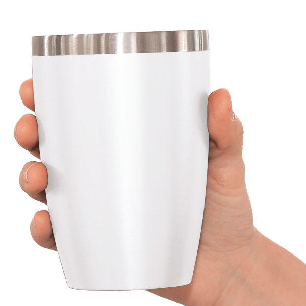 セラミック加工真空二重構造ステンレスタンブラー(ホワイト)の商品画像3枚目