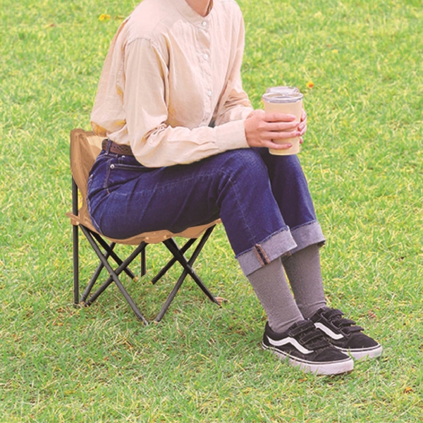 レジャーアンドライフ・ポータブルミニチェア(ベージュ)の商品画像2枚目