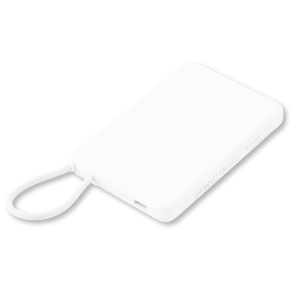新世代　固体電池モバイルバッテリー5000(ホワイト)の商品画像5枚目