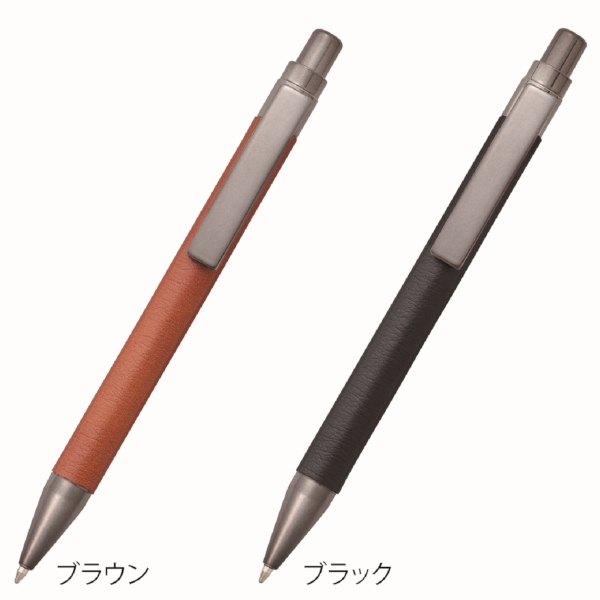 レザー調ボールペン(ブラウン)の商品画像3枚目