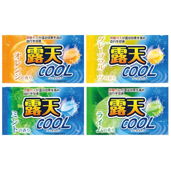 薬用発泡入浴剤　露天クール40g1個