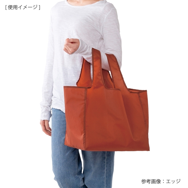 eTONE　ポーチ付きマチ広バッグ(エンジ)の商品画像3枚目