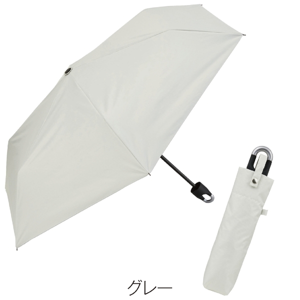 晴雨兼用　カラビナ付き手元折りたたみ傘1本の商品画像3枚目