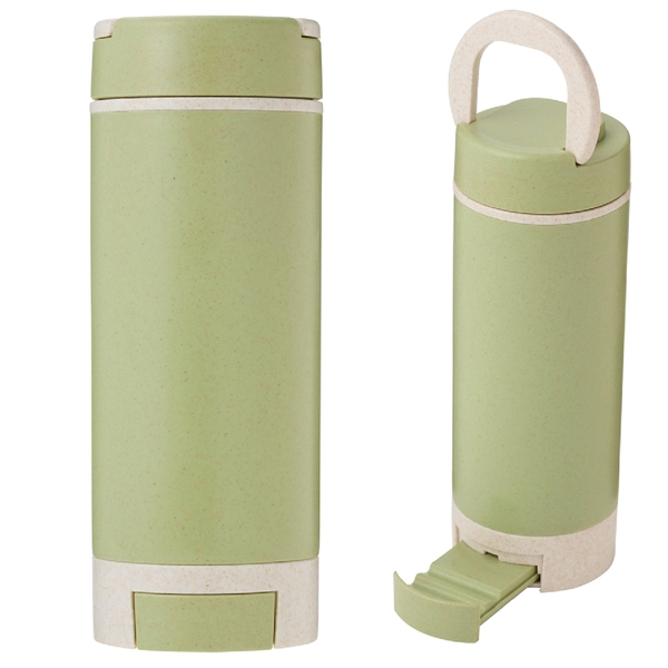 スマホスタンド付きバンブーボトル400ml(グリーン)の商品画像4枚目