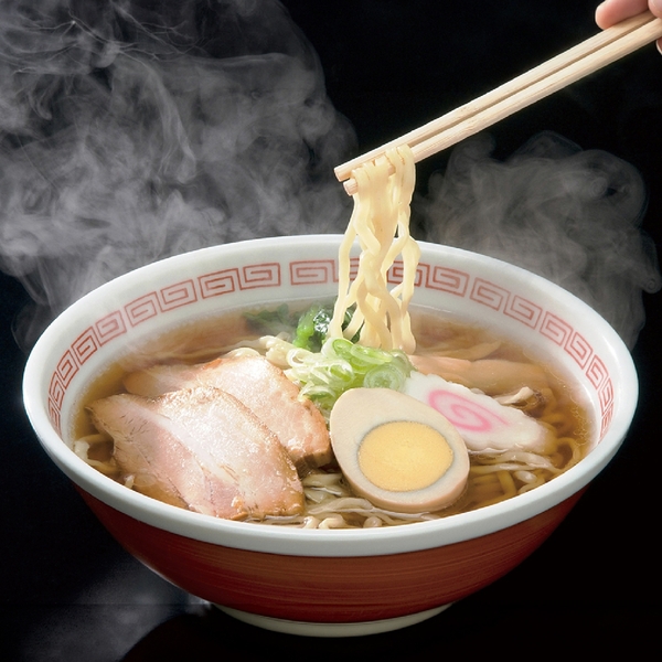 河京　喜多方ラーメン2食(赤べこ紙袋付)の商品画像2枚目