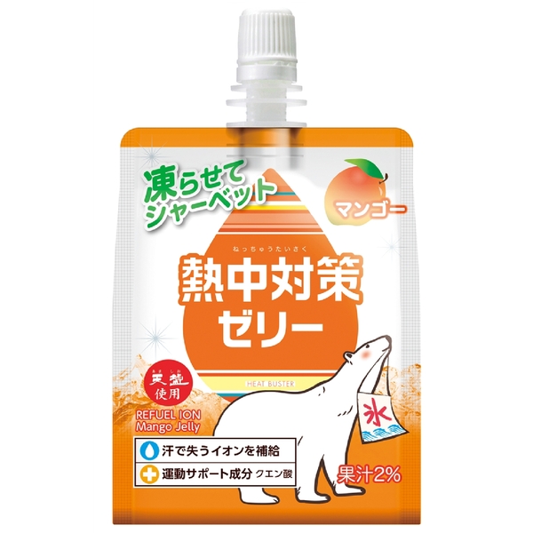 天塩使用　熱中対策ゼリー　マンゴー150gの商品画像2枚目