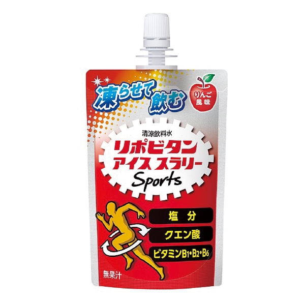 凍らせて飲む　リポビタンアイススラリーSports　りんご風味120gの商品画像2枚目