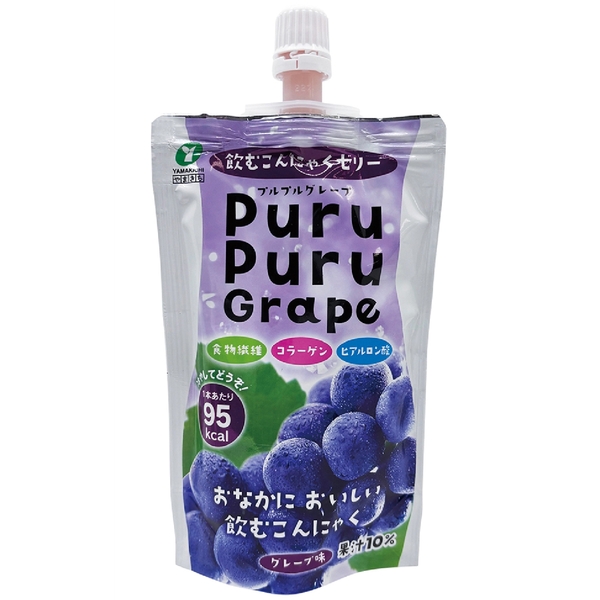 飲むこんにゃくゼリー　プルプルグレープ130gの商品画像2枚目