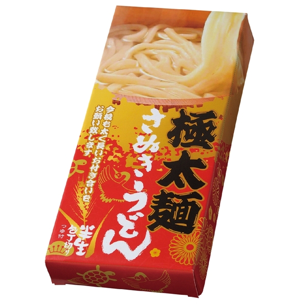 【アウトレット】太く長いおつきあいを　極太麺さぬきうどん3食組の商品画像2枚目