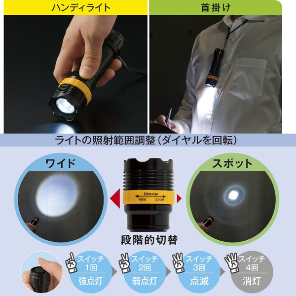 【アウトレット】ネックストラップ付きズームライトの商品画像2枚目