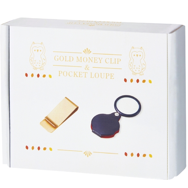 【アウトレット】金色のマネークリップ&ポケットルーペセットの商品画像3枚目