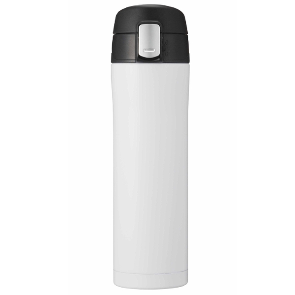 【アウトレット】ワンプッシュ真空ステンレスボトル450ml(ホワイト)の商品画像2枚目