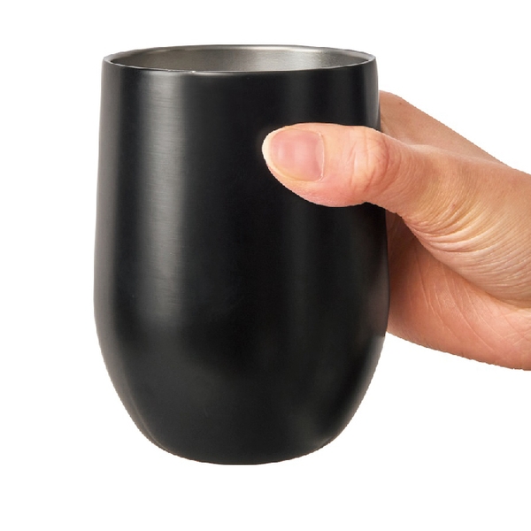 真空ステンレスサーモタンブラー390ml1個(ブラック)の商品画像2枚目