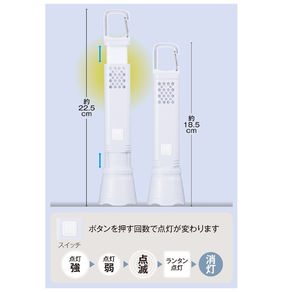 カラビナ付きマルチライトの商品画像4枚目