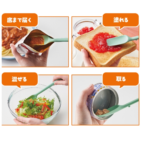 スマシェフ　シリコンロングスプーンの商品画像2枚目