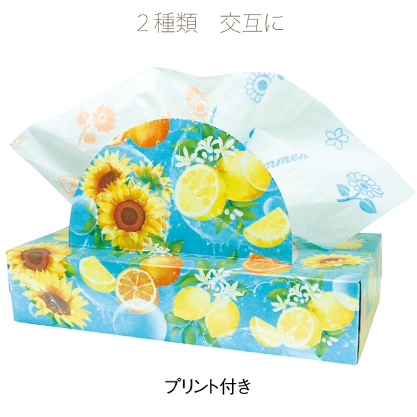 夏柄BOXティッシュ120W　ビタミンサマーの商品画像2枚目
