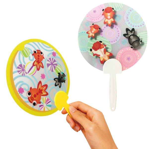 夏柄うちわ　金魚の商品画像2枚目