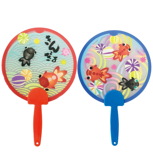 夏柄うちわ　金魚の商品画像3枚目