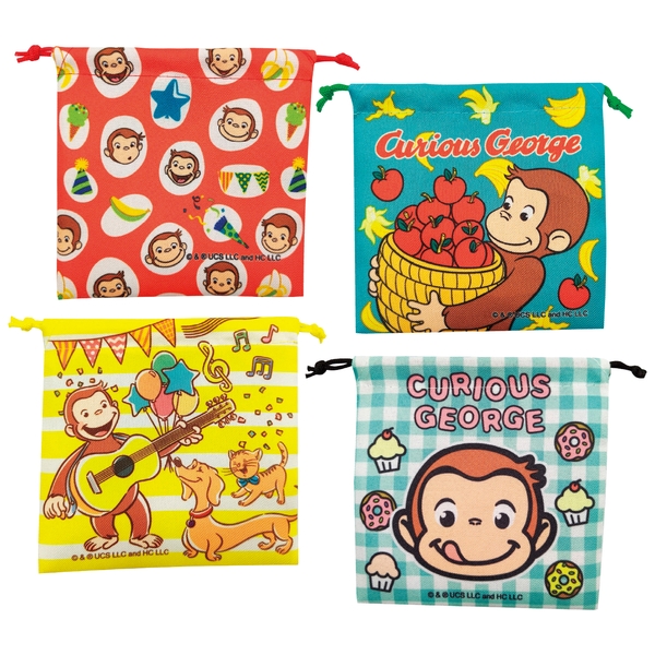 おさるのジョージ　ミニ巾着袋の商品画像3枚目