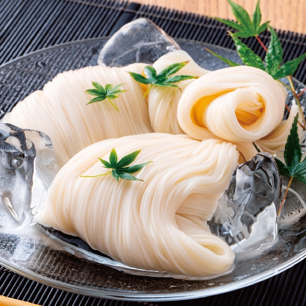 手延そうめん揖保乃糸上級品　ミニ木箱入6束の商品画像3枚目