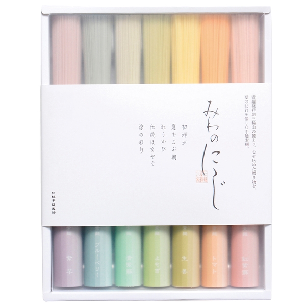 手延三輪素麺　みわのにじ　7束の商品画像2枚目