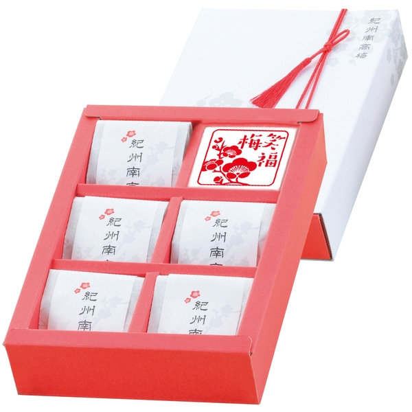 紀州南高梅　笑福梅5粒入の商品画像2枚目